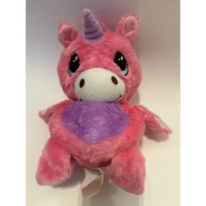 Ball Pets Pink Unicorn Plush Toy‎ 2014 Stuffed Animal W Purple Belly & Horn